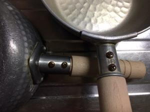 鍋の取っ手の修理、柄を交換